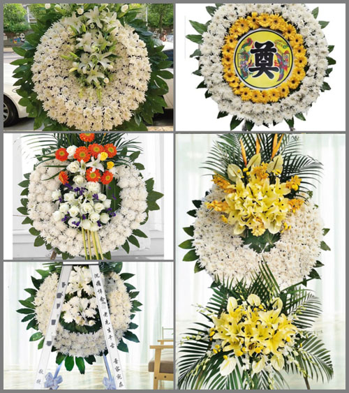 山东泰安新泰市新汶街道花圈速递